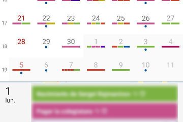 Calendario en Android